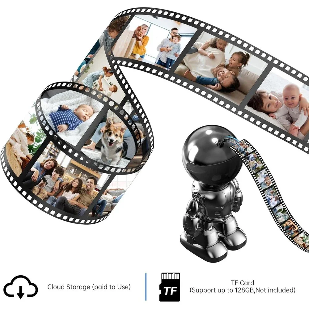 5G/2.4Ghz WiFi Robot Camera 3MP Pet/Baby Camera with Phone App Motion Detection